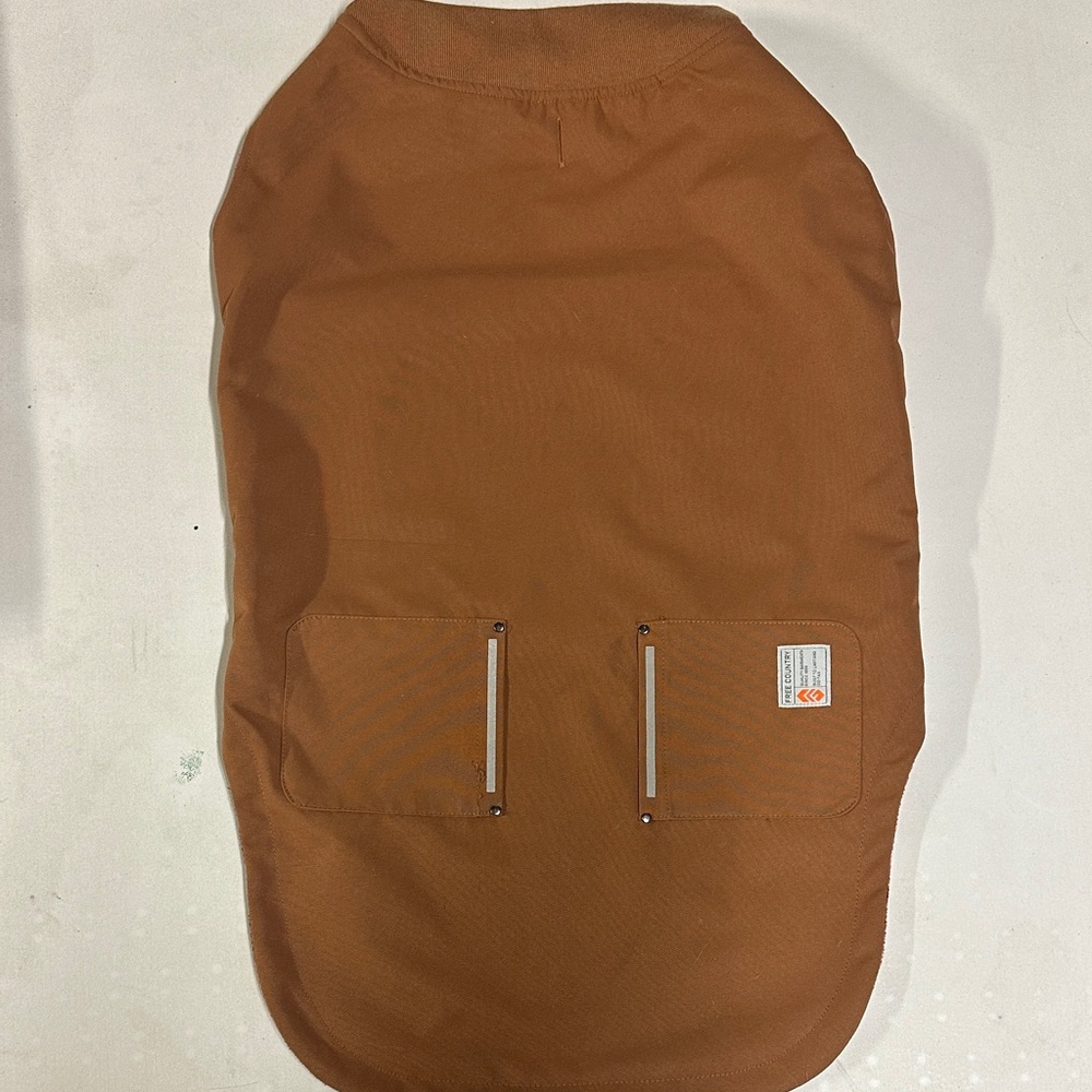 Brown Free Country Dog Jacket with Pockets